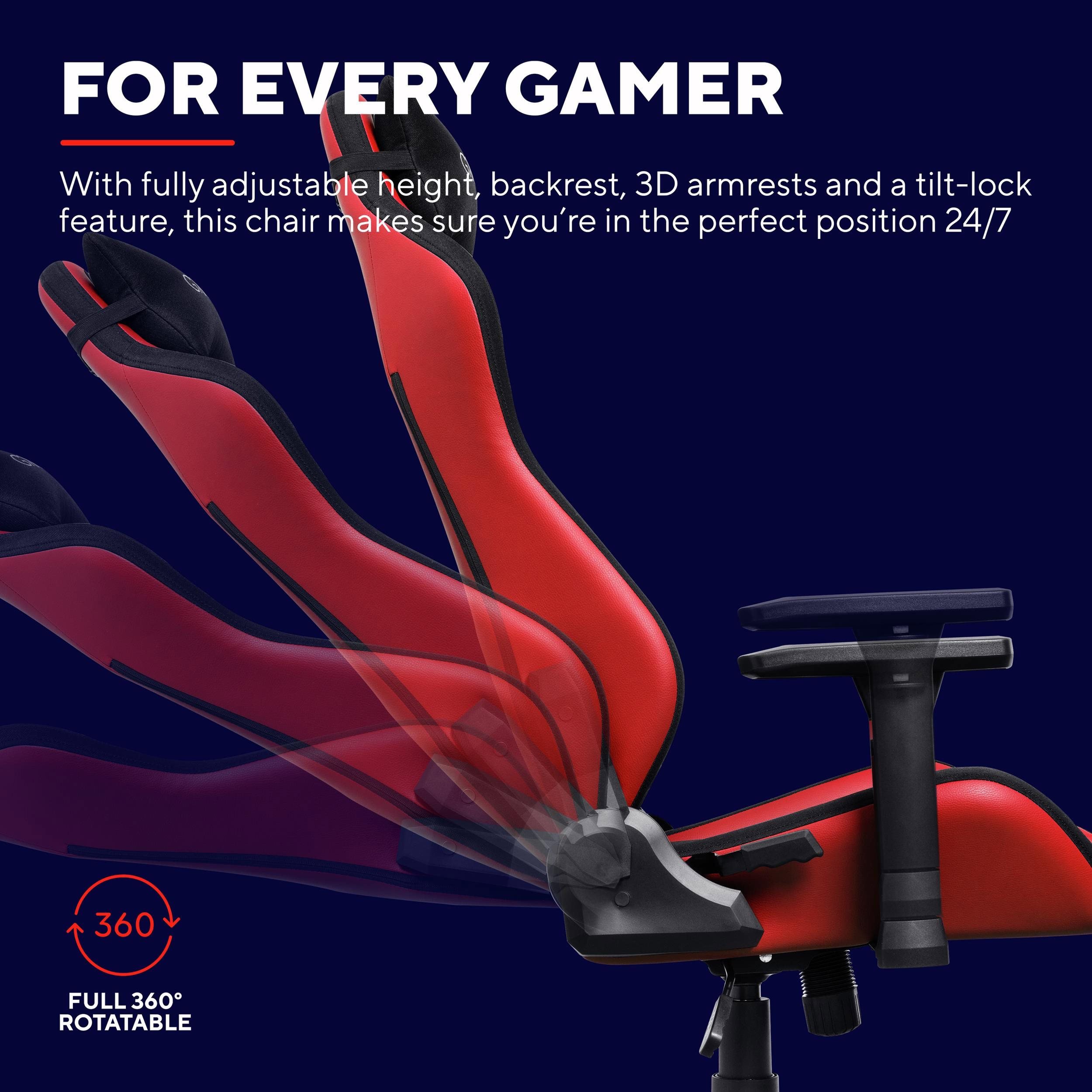 Herní židle Trust GXT714R RUYA ECO Gaming chair, červená