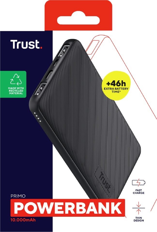 Powerbanka Trust Primo Powerbank ECO certified 10000mAh