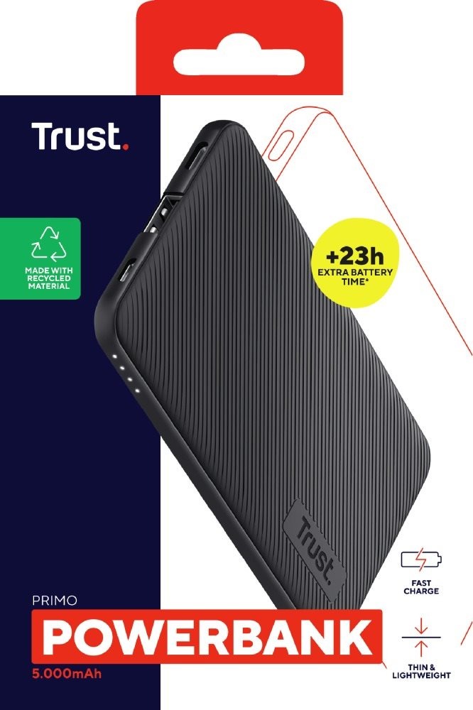 Powerbanka Trust Primo Powerbank ECO certified 5000mAh