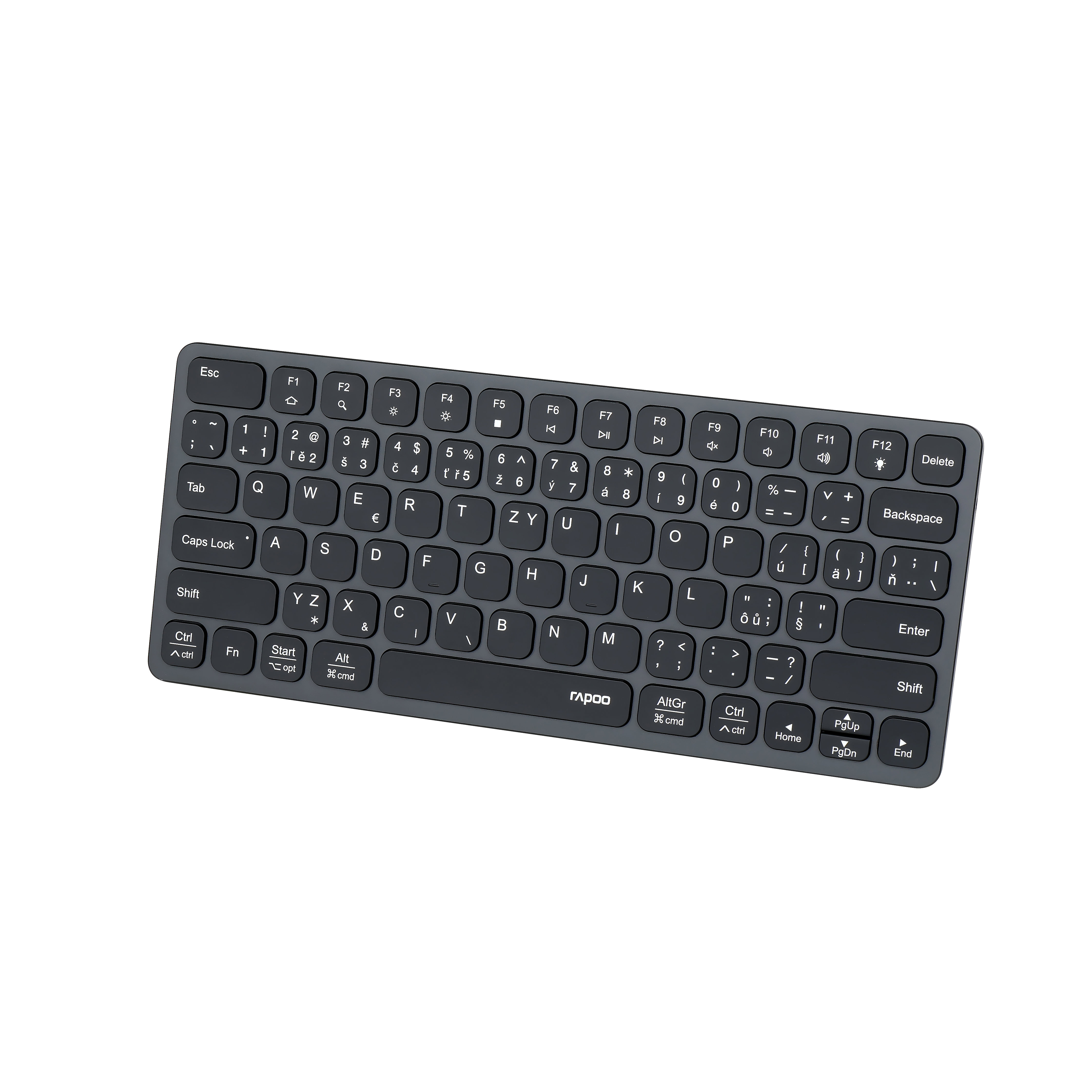 Klávesnice Rapoo UCK-6001 klávesnice s USB-C multiport hubem 8v1 - CZ/SK