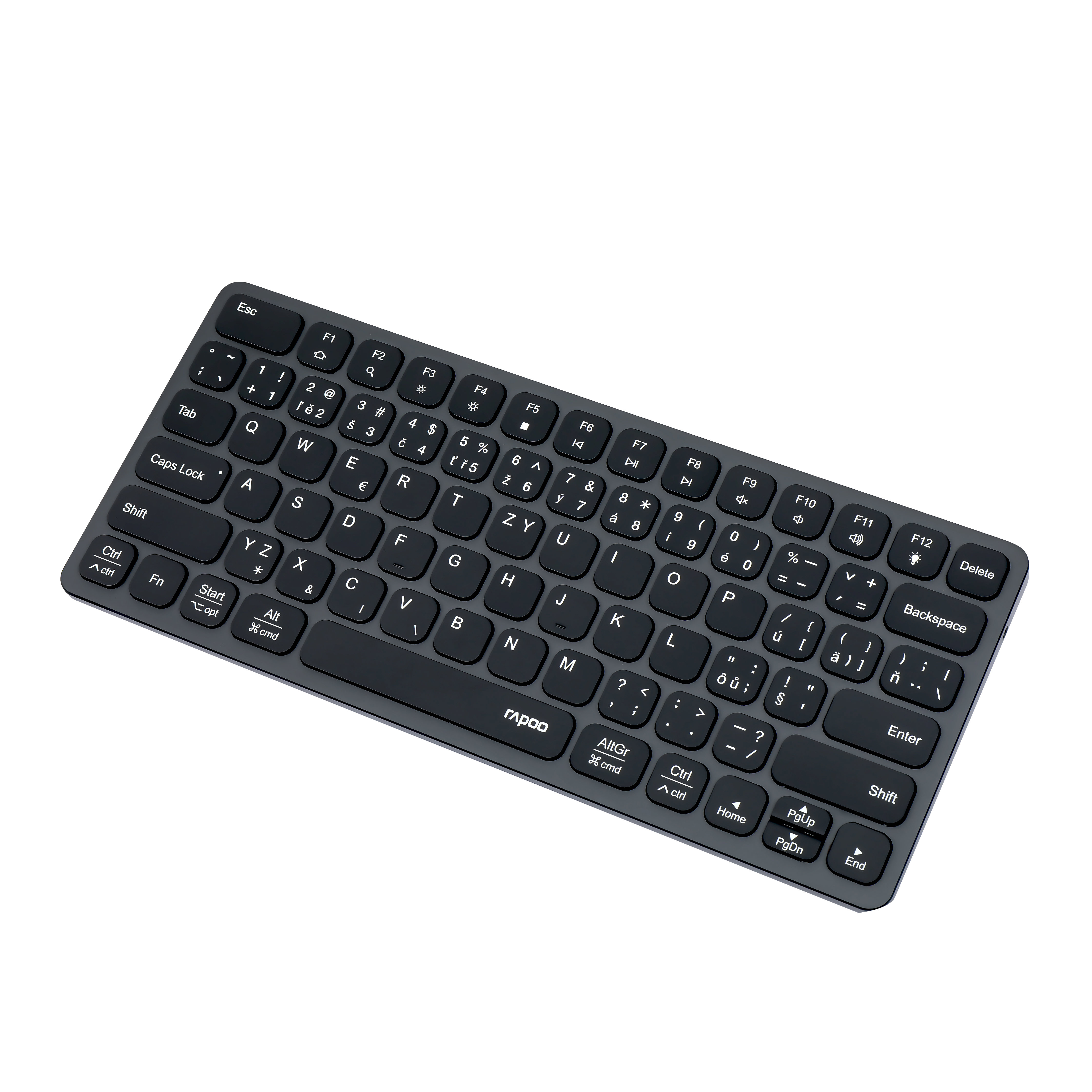 Klávesnice Rapoo UCK-6001 klávesnice s USB-C multiport hubem 8v1 - CZ/SK