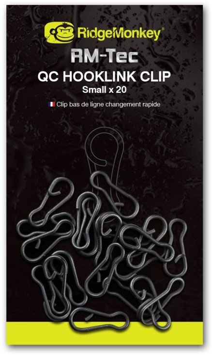 RidgeMonkey RM-Tec Quick Change Hooklink Clip Small 20ks