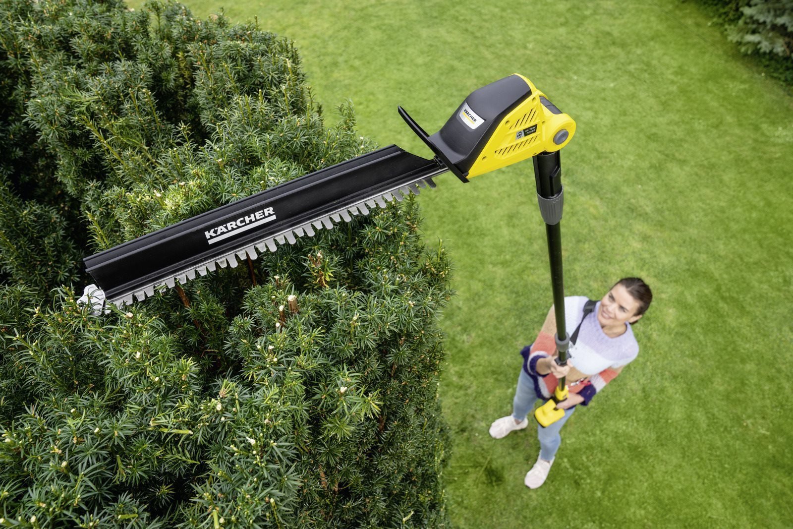 Nůžky na živý plot KÄRCHER Nůžky na živý plot AKU teleskopické PHG 18-45 Battery 18V (bez AKU)