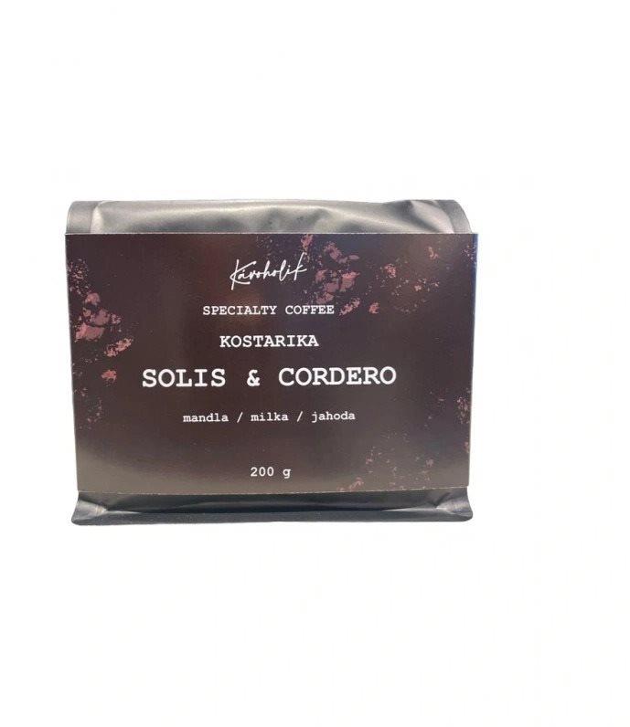 Káva KÁVOHOLIK Kostarika Solis & Cordero, 200 g, black honey