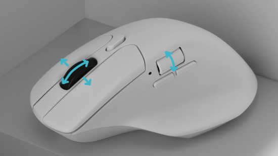 Gaming-Maus Keychron M6 Wireless Mouse - White