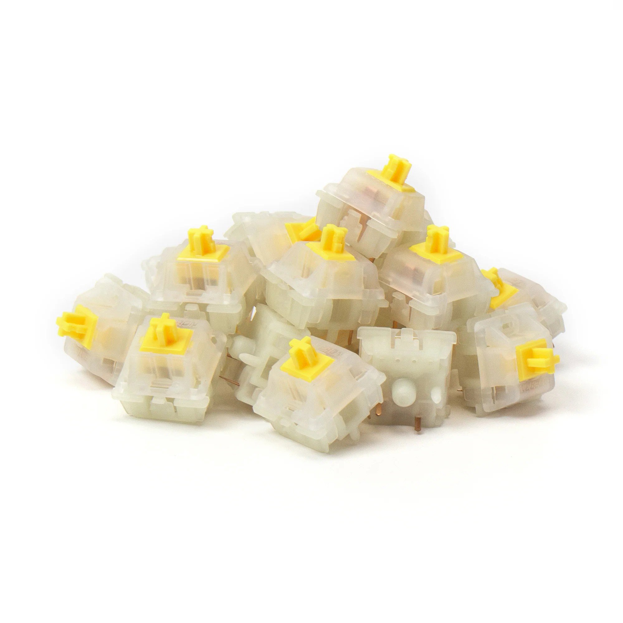 Mechanické spínače Gateron KS-3 Milky Pro Switch - Yellow (110 ks)