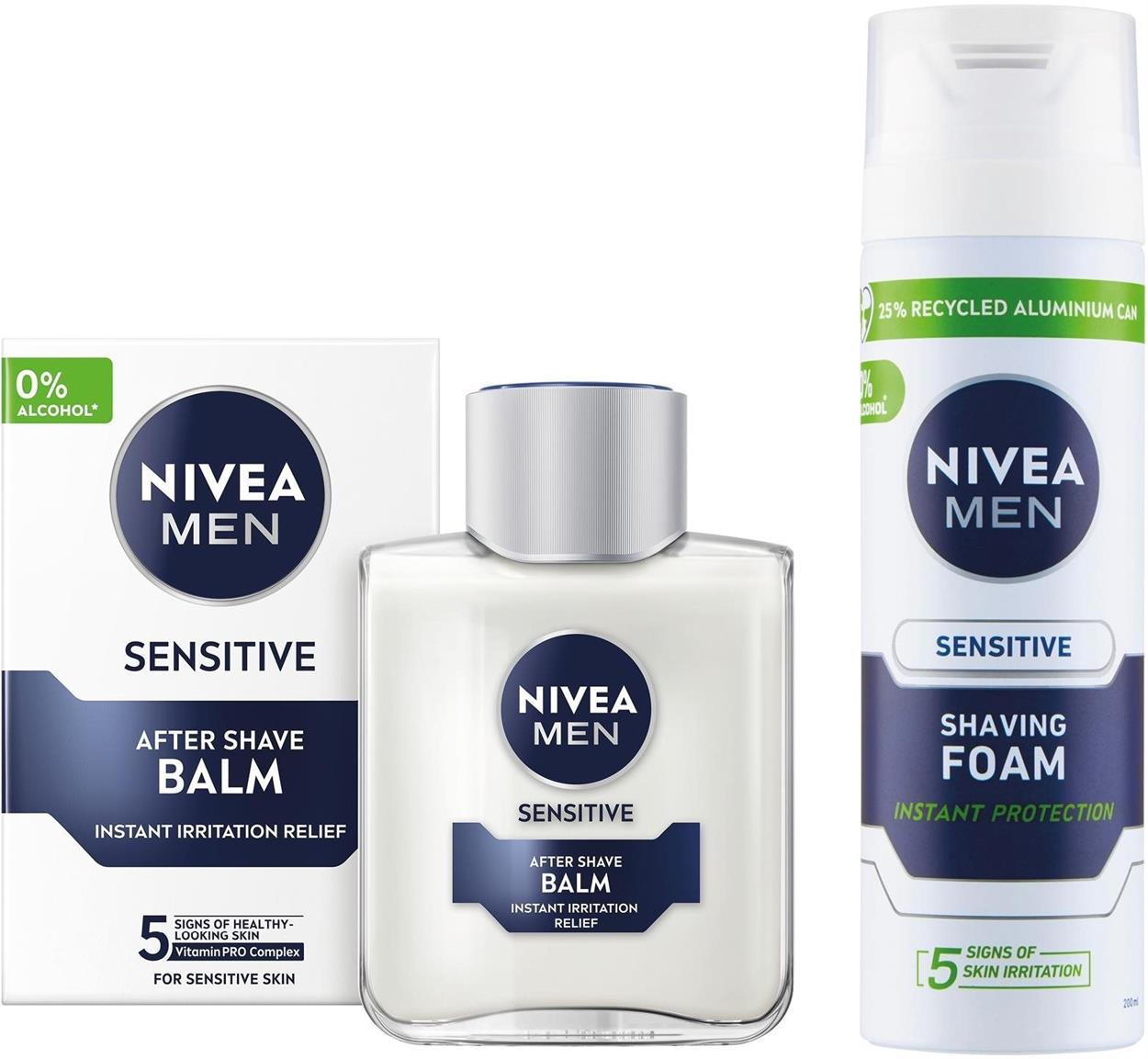 NIVEA MEN Sensitive Shaving Gel Set 300 ml