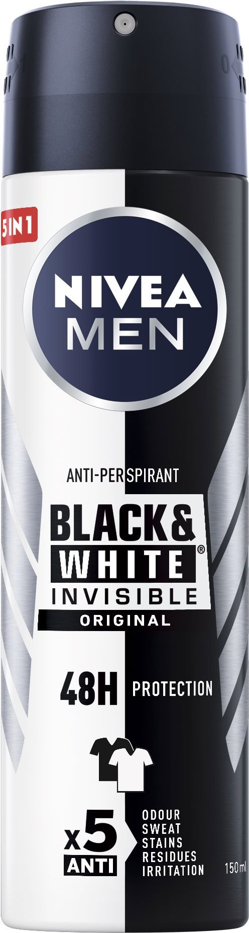 Antiperspirant NIVEA MEN Black & White Power 150 ml