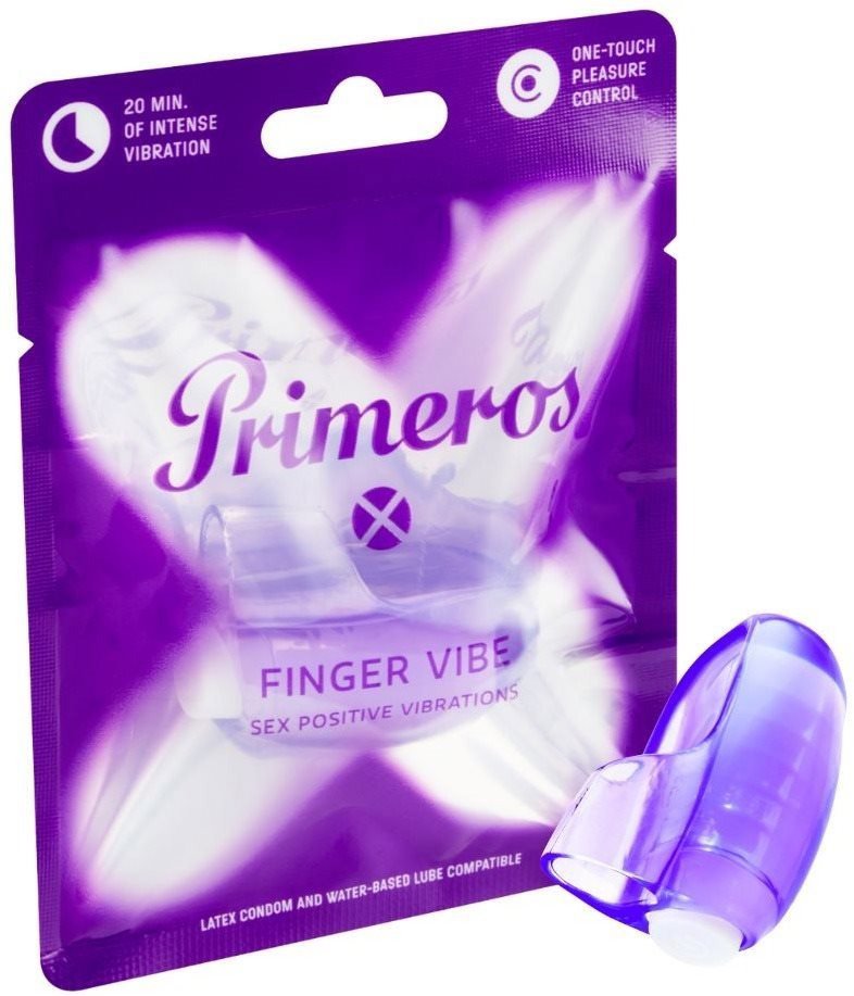 Vibrační kroužek PRIMEROS Finger Vibe vibrační náprstek, 1 ks