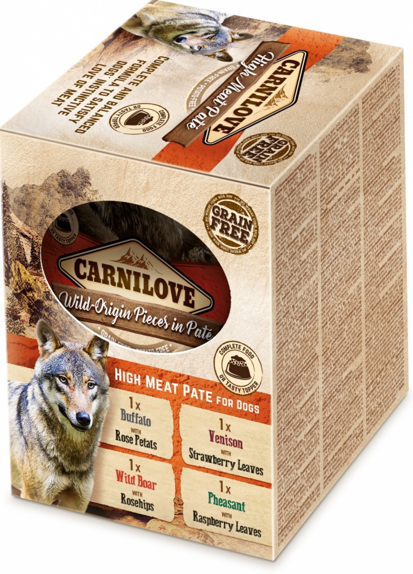 Kapsička pro psy Carnilove Dog Pouch Paté Multipack 4 x 300 g