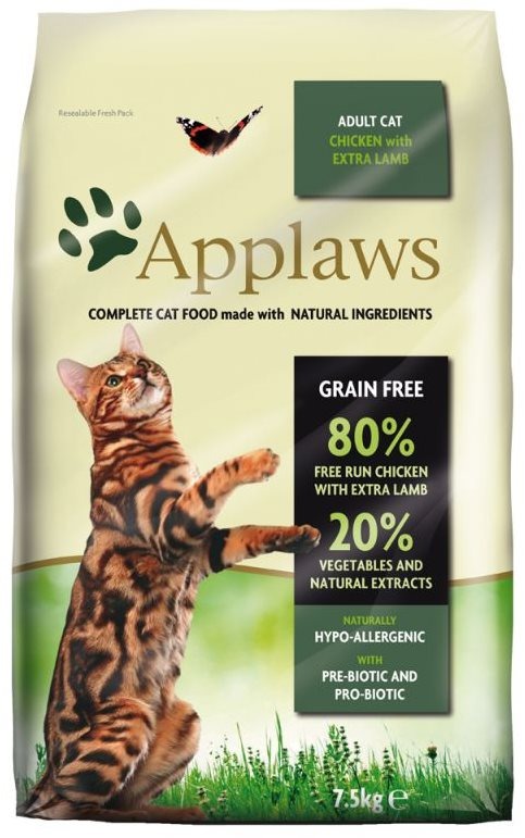 Granule pro kočky Applaws granule Cat Adult kuře s jehněčím 7,5 kg