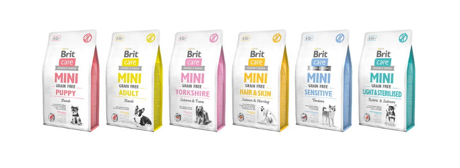 Granule pro psy Brit Care Mini Grain Free Adult Lamb 0,4 kg