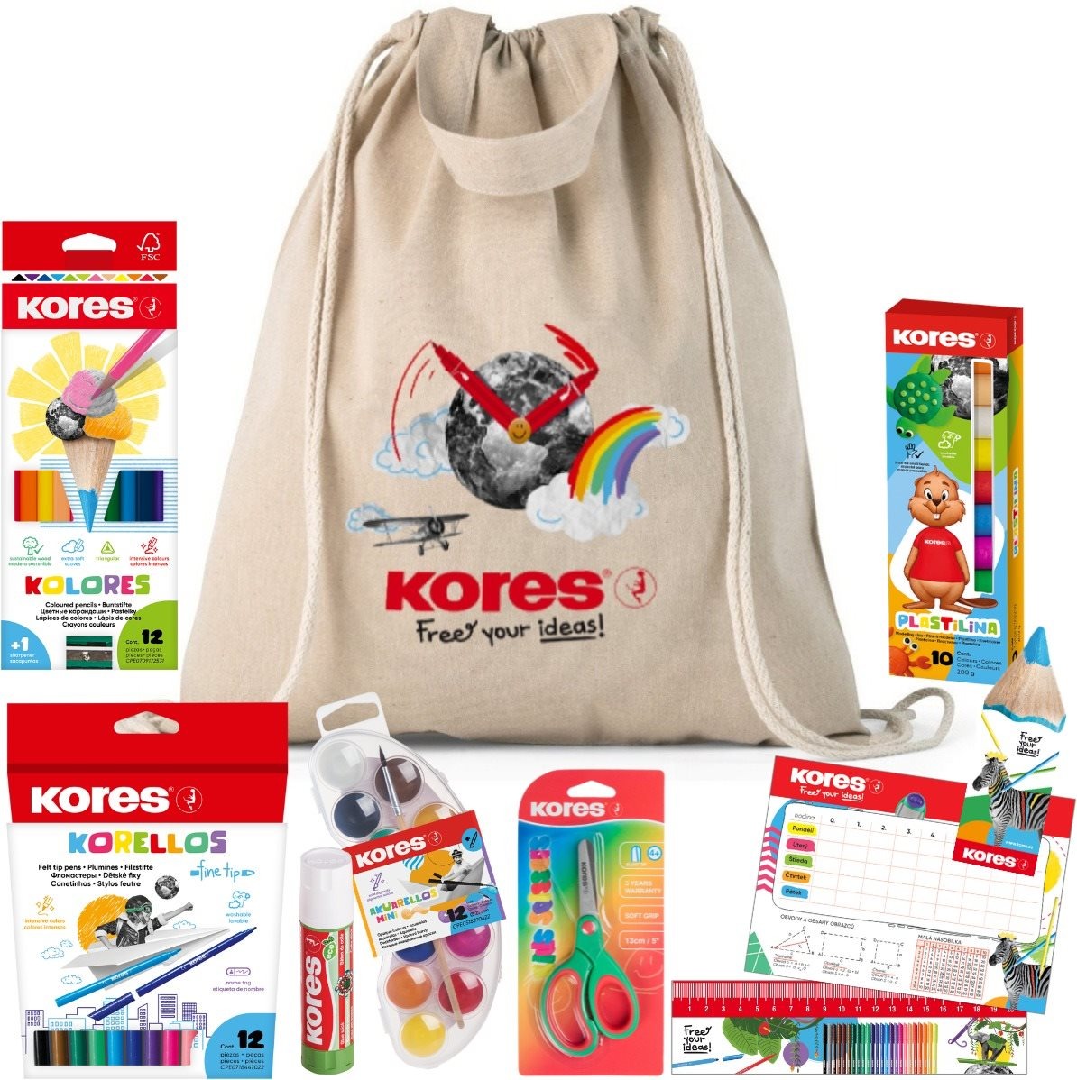 Školní set KORES Gym Bag