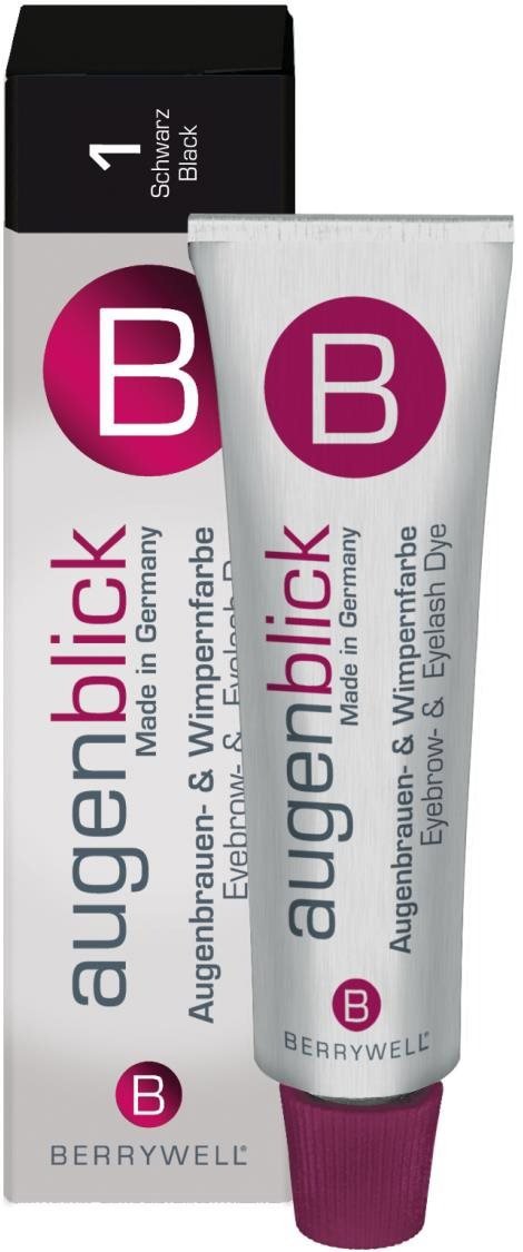 Barva na obočí BERRYWELL Augenblick Eyebrow & Eyelash Dye 1 Black - 15 ml