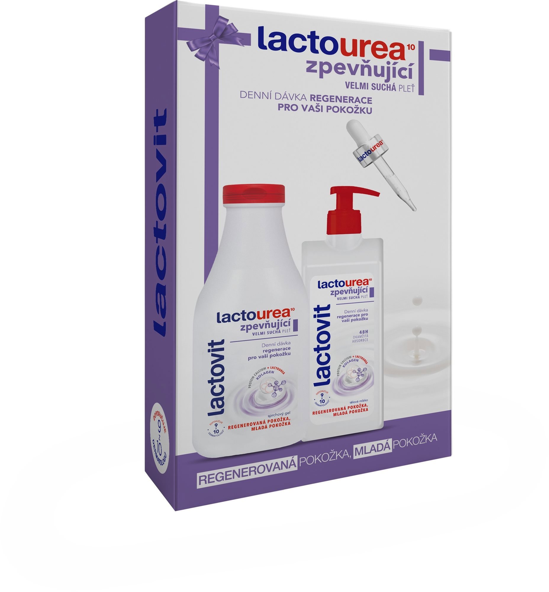 Dárková sada LACTOVIT LactoUrea Firm Pack 900 ml