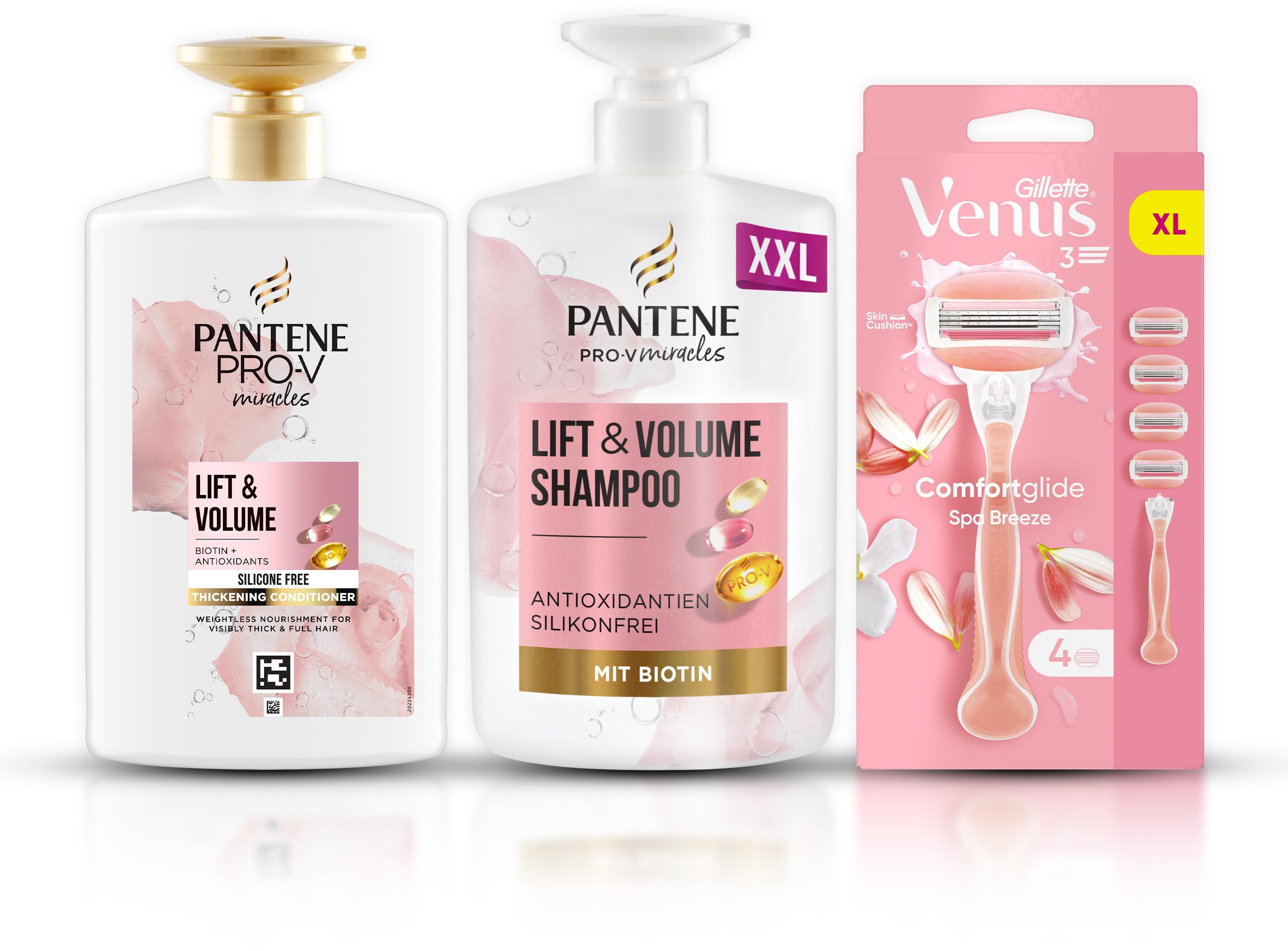 Kosmetická sada GILLETTE Venus holicí strojek a PANTENE Vlasová péče