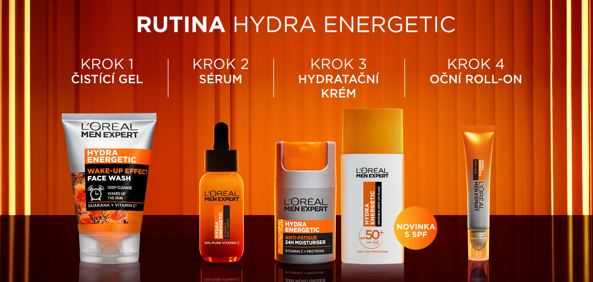 Pleťový krém L'ORÉAL PARIS Men Expert Hydra Energetic Anti-Fatigue Moisturiser 50 ml