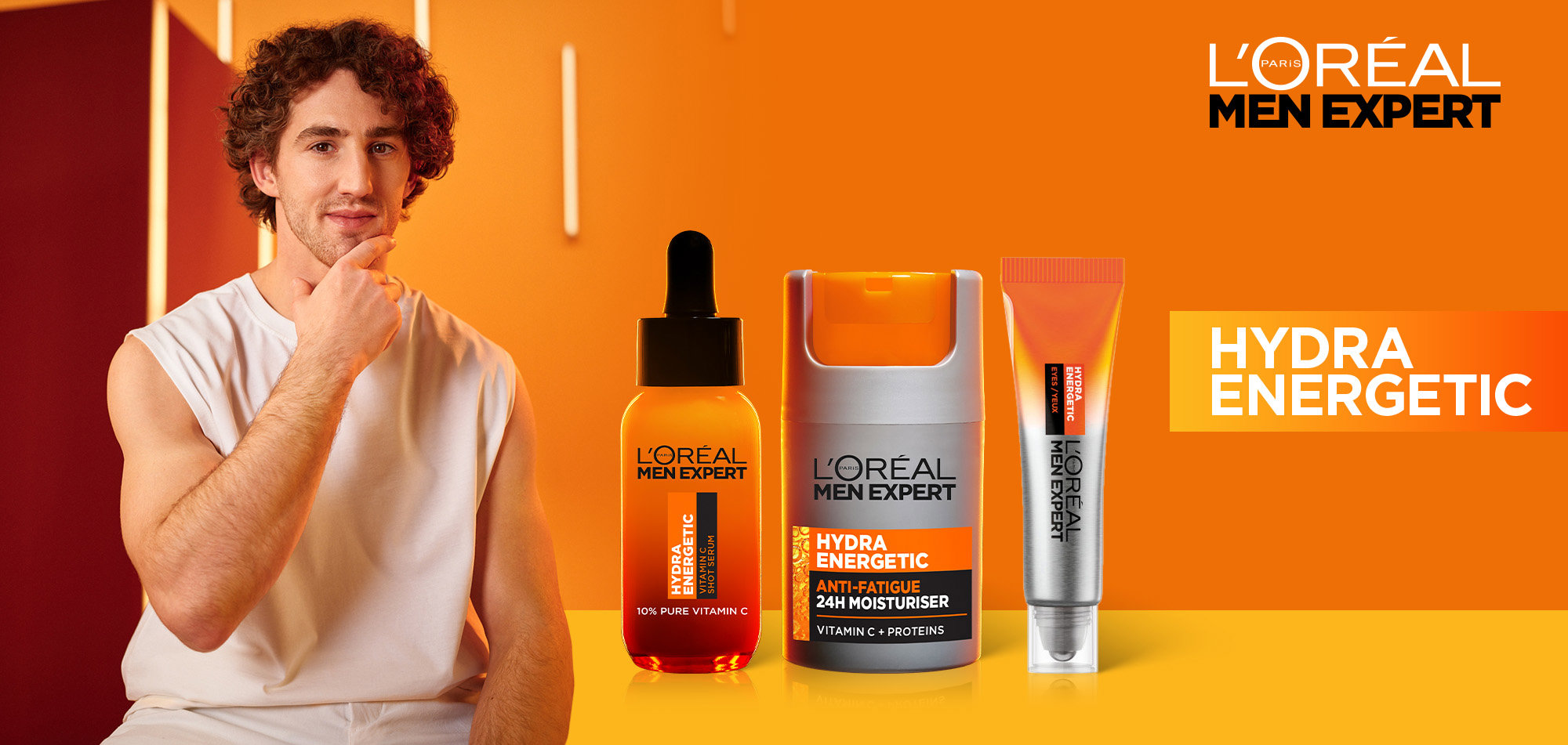 Pleťový krém L'ORÉAL PARIS Men Expert Hydra Energetic Anti-Fatigue Moisturiser 50 ml