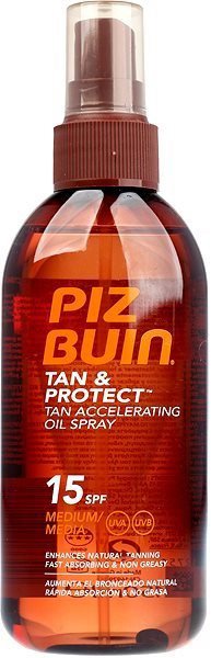 Opalovací sprej PIZ BUIN Tan & Protect Tan Accelerating je vhodný pro mastnou, normální, smíšenou, suchou a zralou pleť
