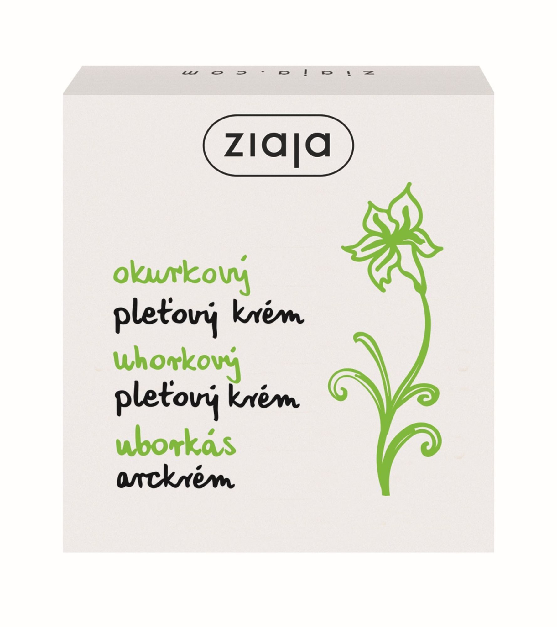 Pleťový krém ZIAJA Okurka Pleťový krém 50 ml