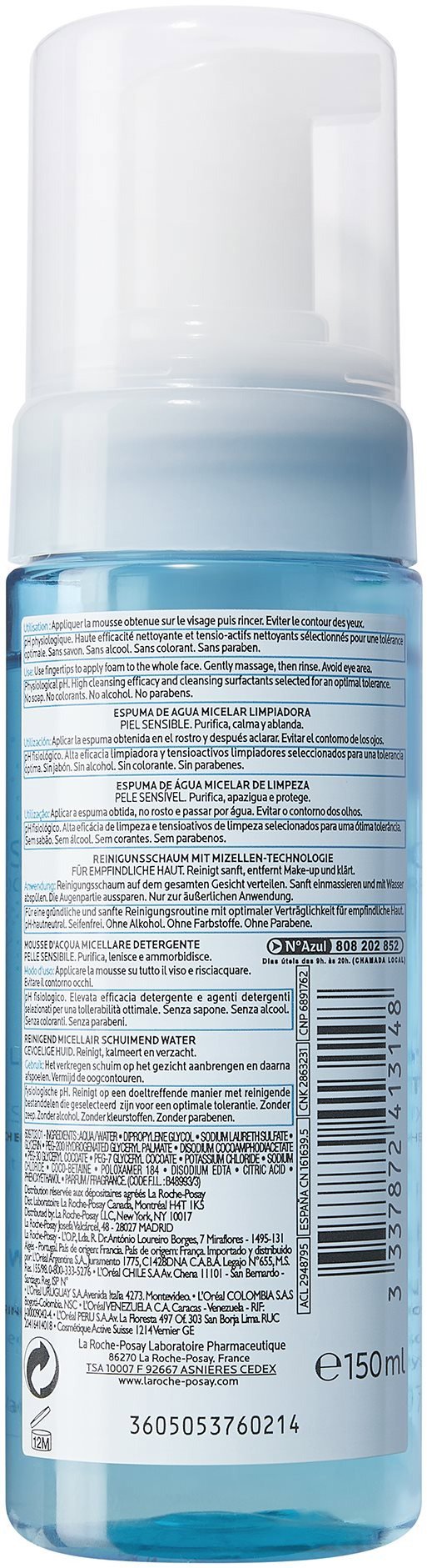 Čisticí pěna LA ROCHE-POSAY Physiological Foaming Water 150 ml