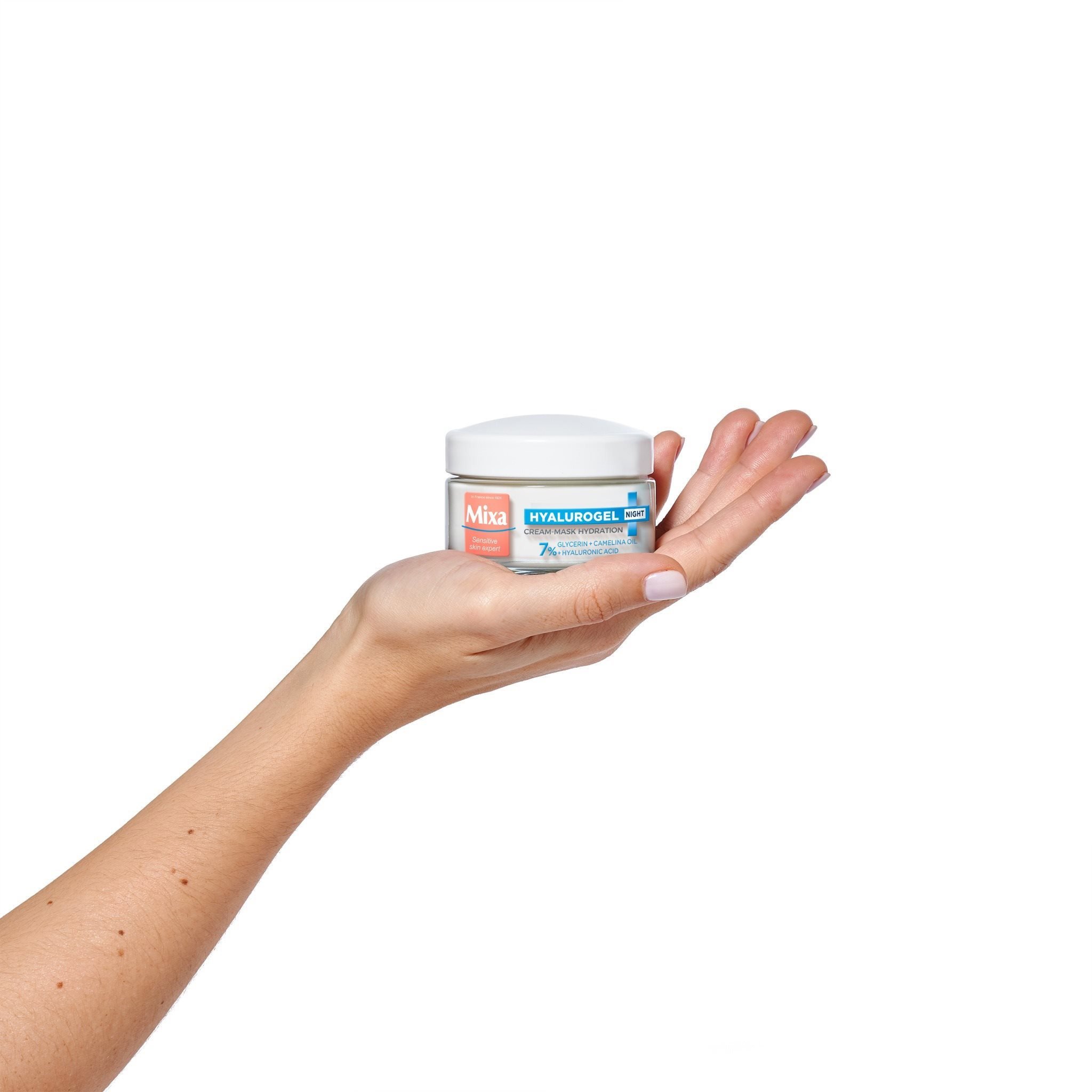 Pleťový krém MIXA Hyalurogel Night Hydrating Cream-Mask 50 ml