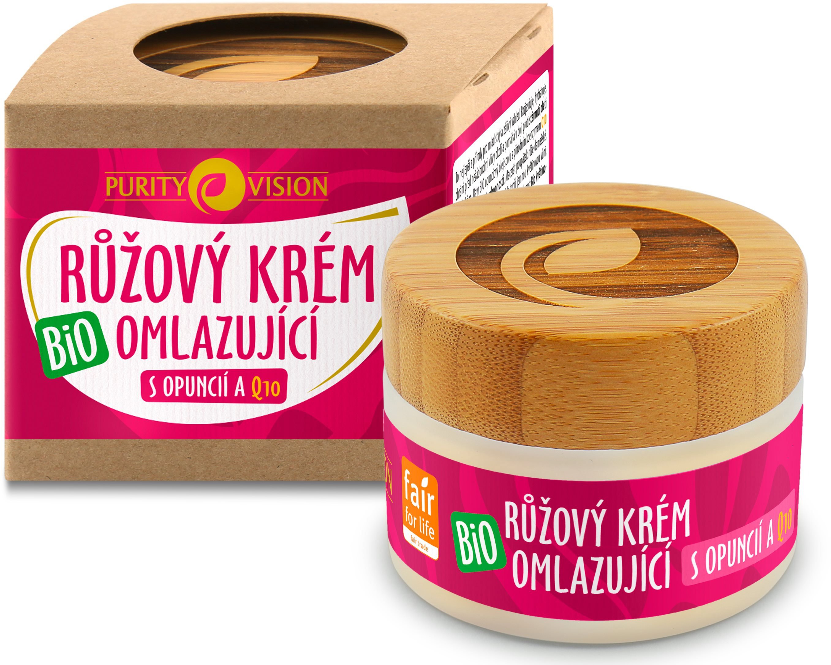 Pleťový krém PURITY VISION Bio Ružový Krém Omladzujúci 40 ml