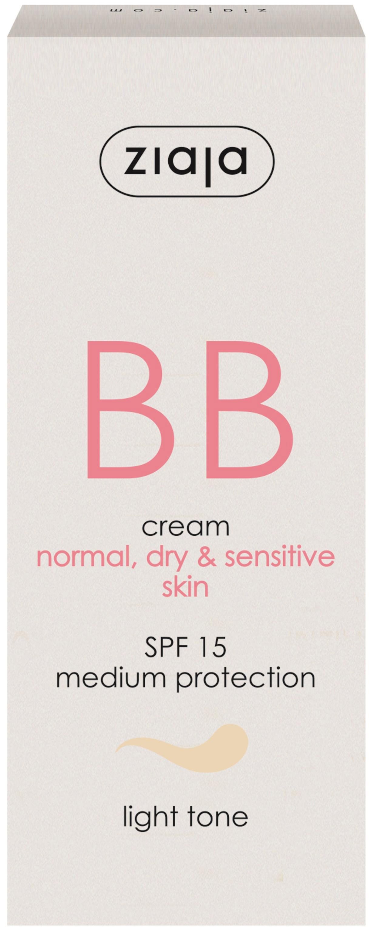 BB krém ZIAJA BB krém normální, suchá, citlivá pleť - ton světlý SPF15 50 ml