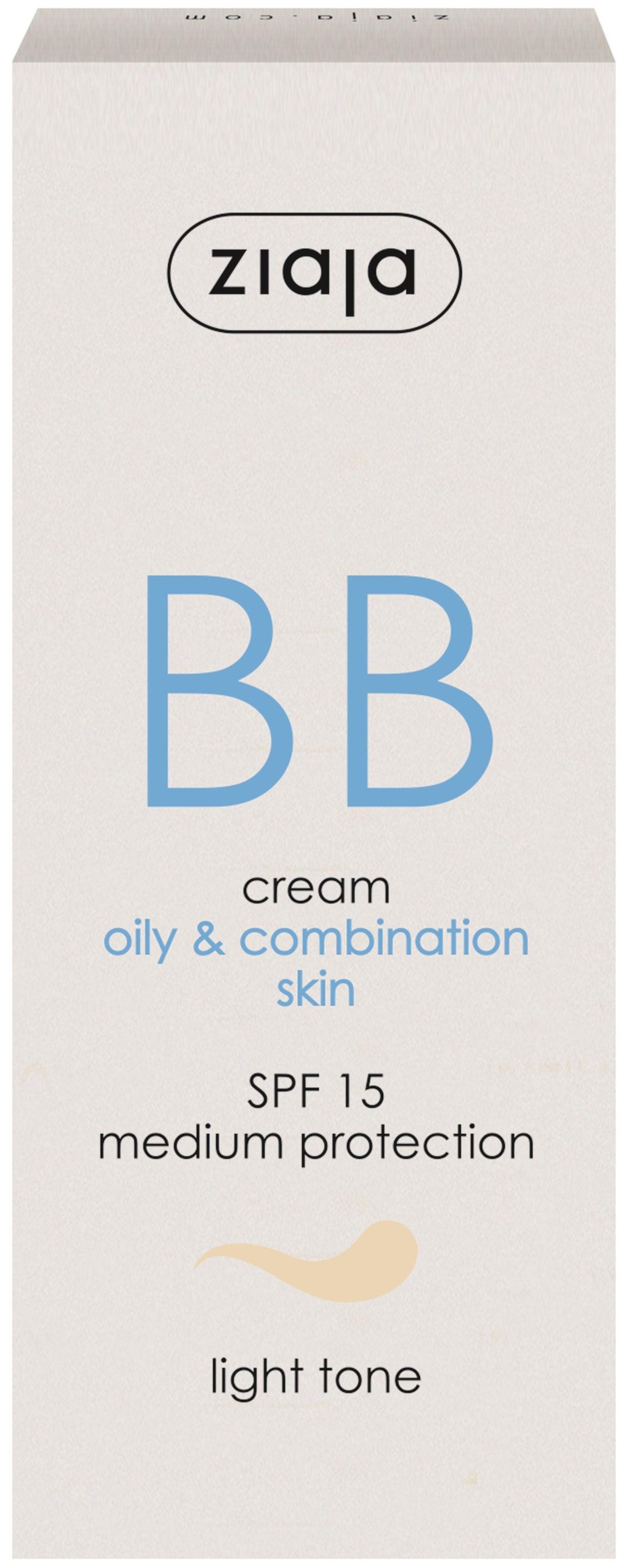 BB krém ZIAJA BB krém mastná, smíšená pleť - ton světlý SPF15 50 ml