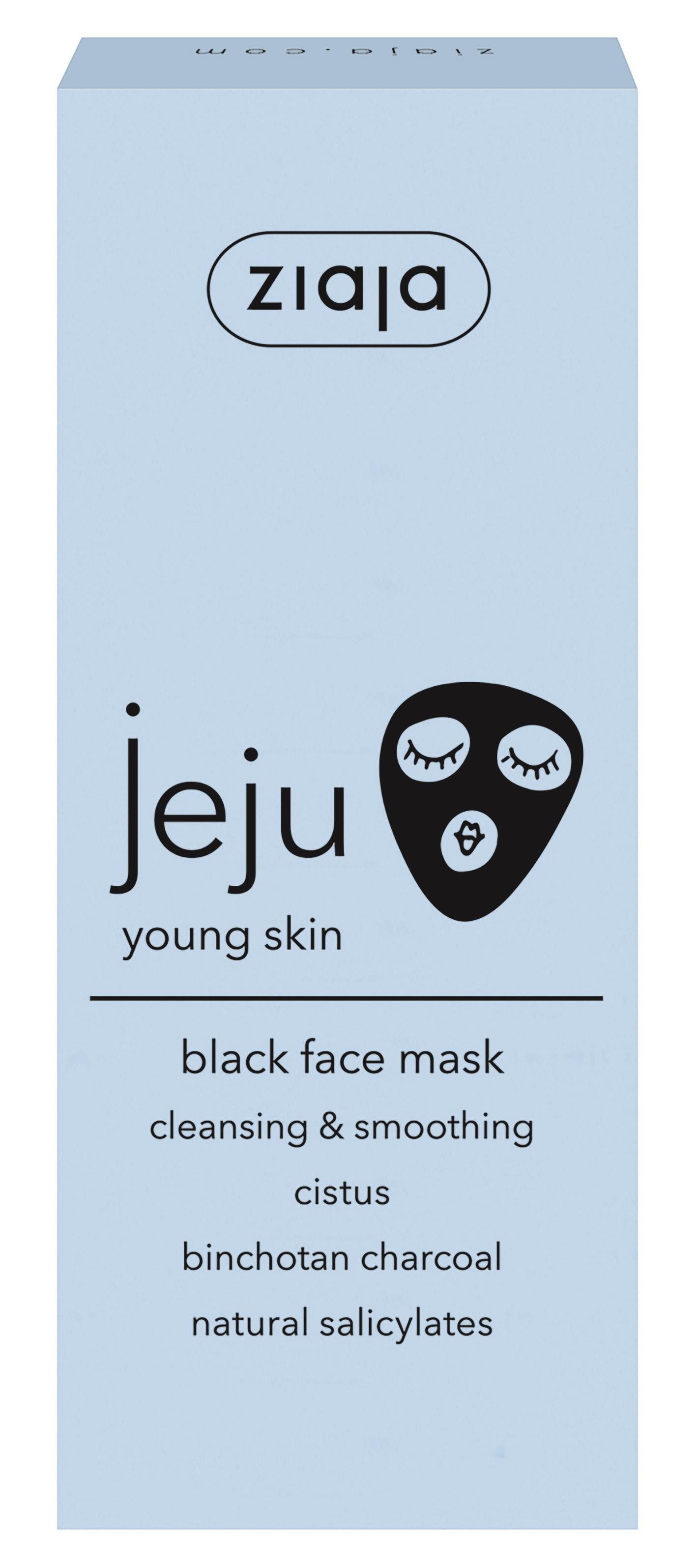 Pleťová maska ZIAJA Jeju Černá pleťová maska 50 ml