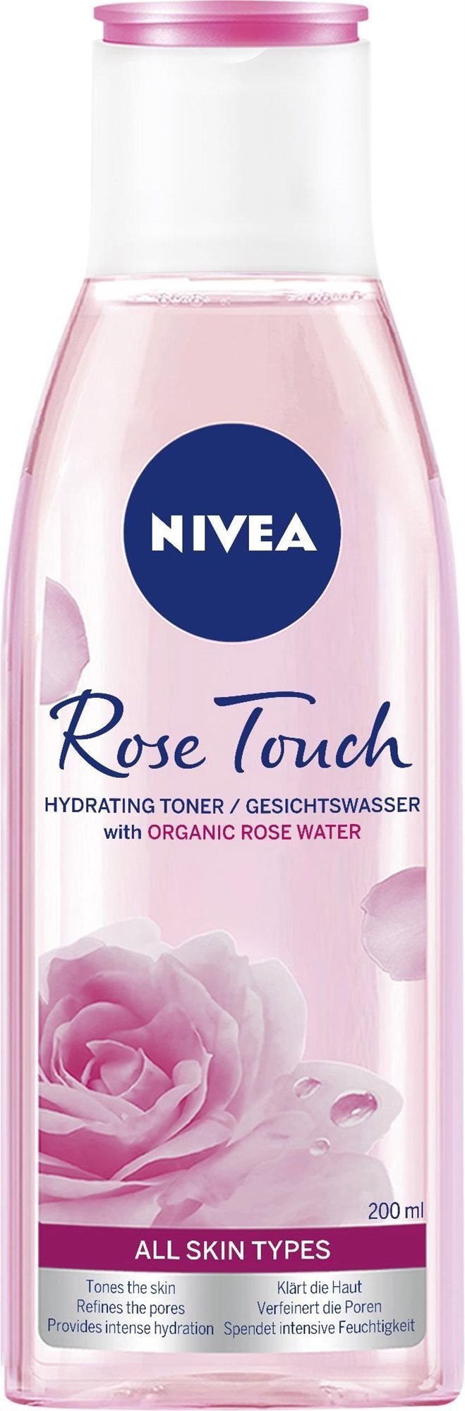 Pleťová voda NIVEA Rose Touch Cleansing Toner 200 ml