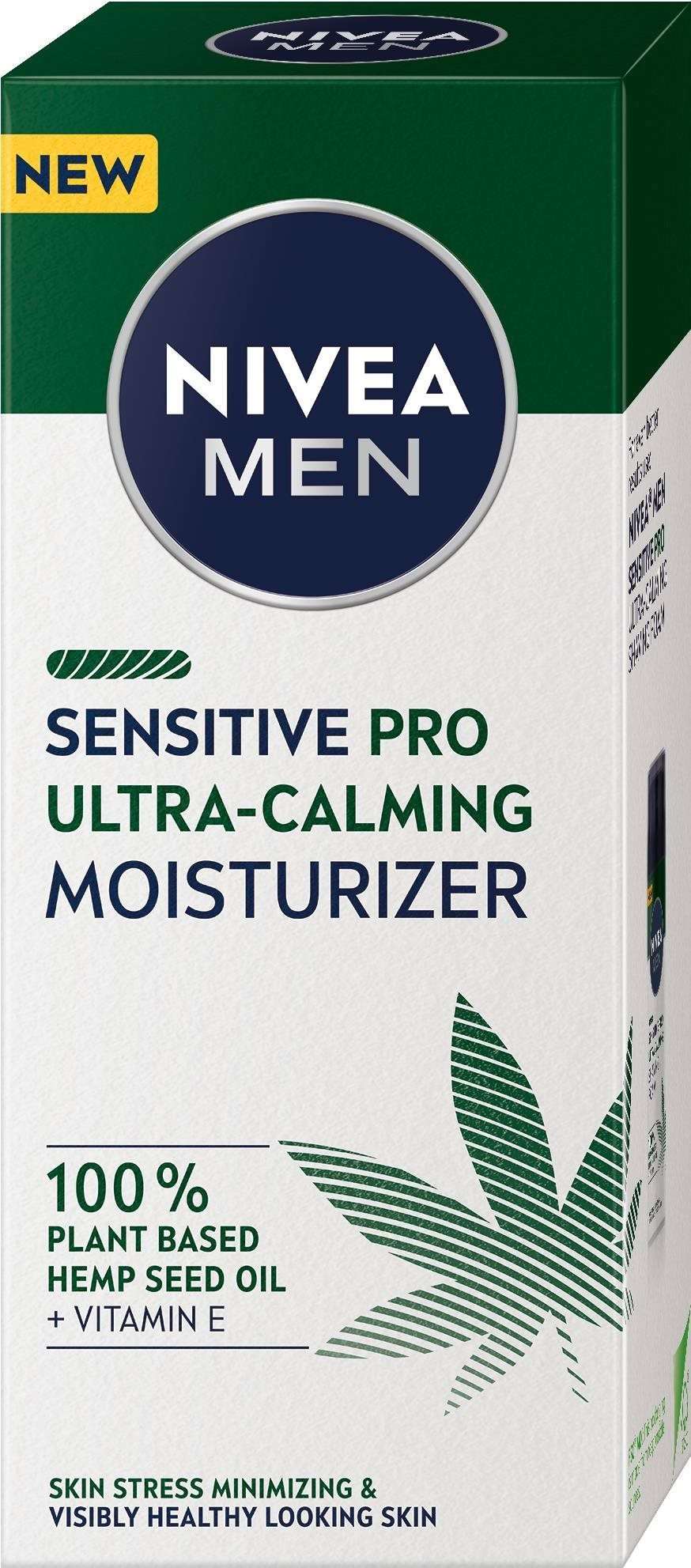 Pánský pleťový krém NIVEA MEN Sensitive Hemp Moisture Cream 75 ml
