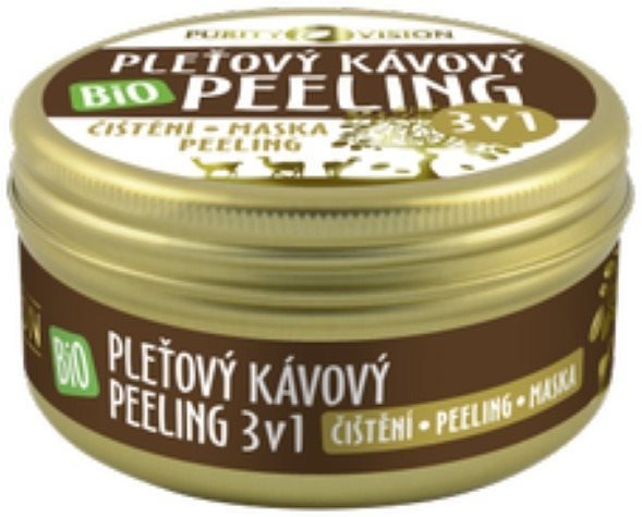 PURITY VISION Bio Kávový pleťový peeling 3v1 70 ml