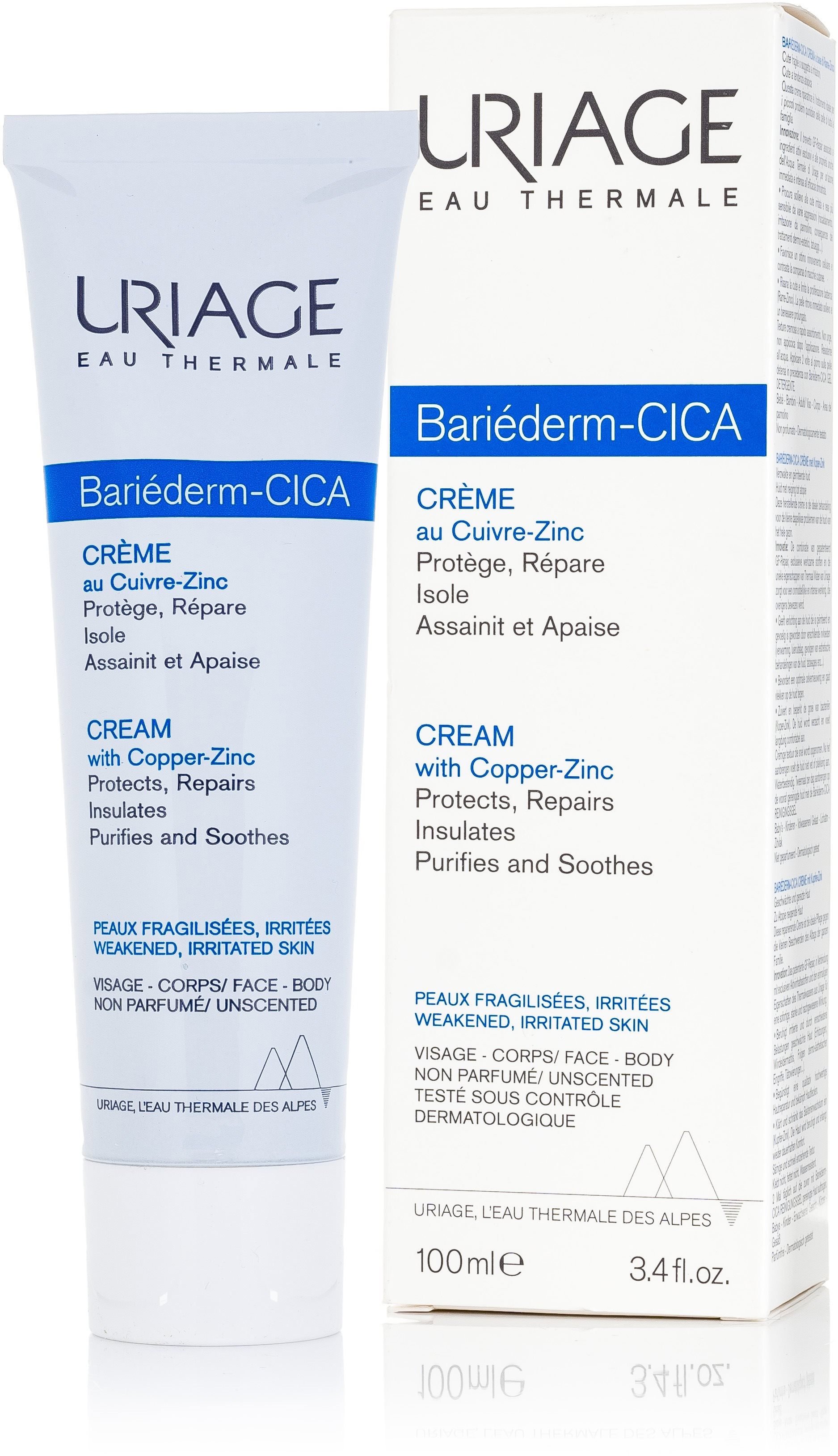 Pleťový krém URIAGE Bariederm Cica Cream 100 ml