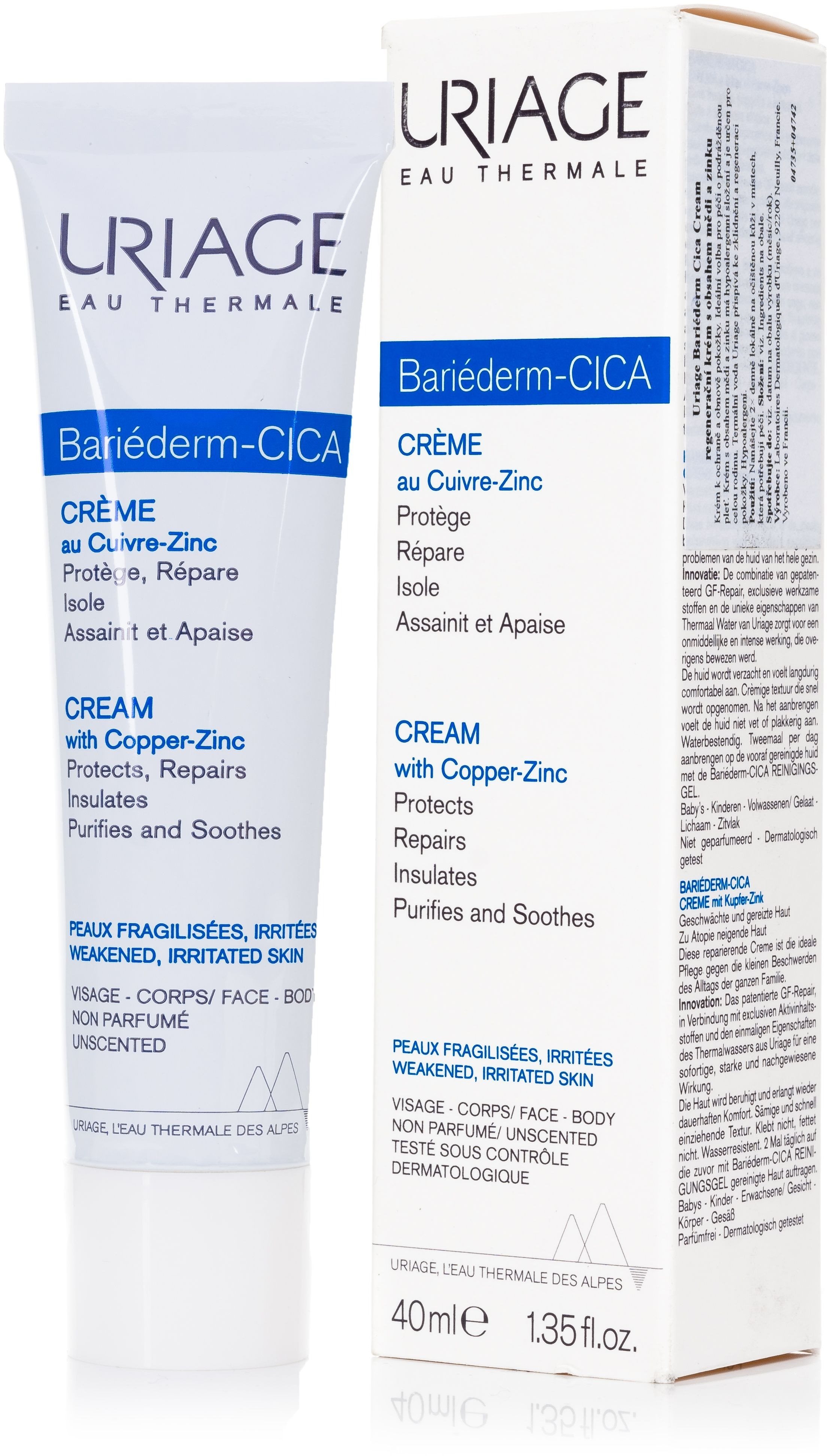 Pleťový krém URIAGE Bariederm Cica Creme 40 ml