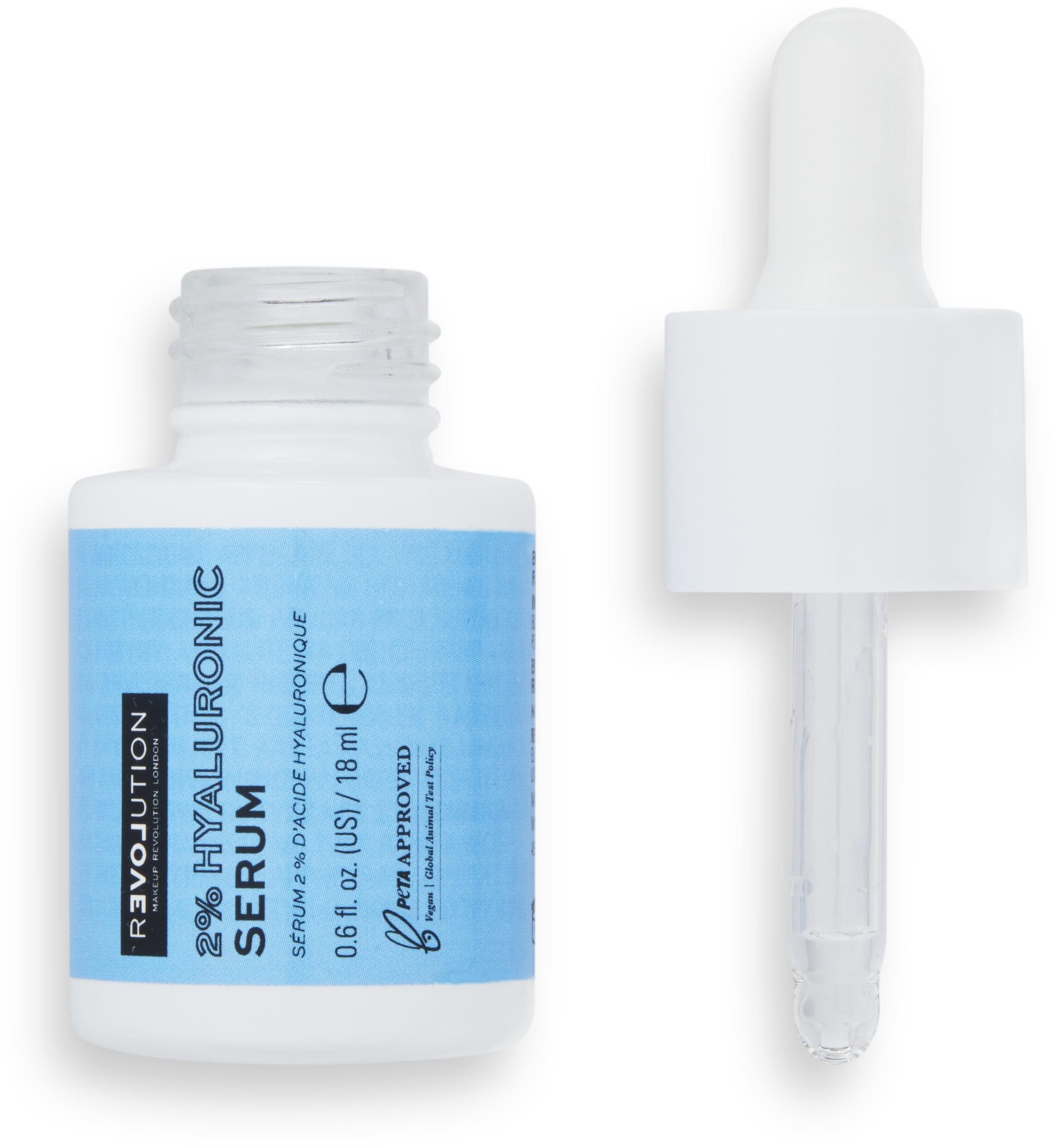 sérum REVOLUTION Relove By Revolution 2% Hydrating Hyaluronic Acid Serum 18 ml