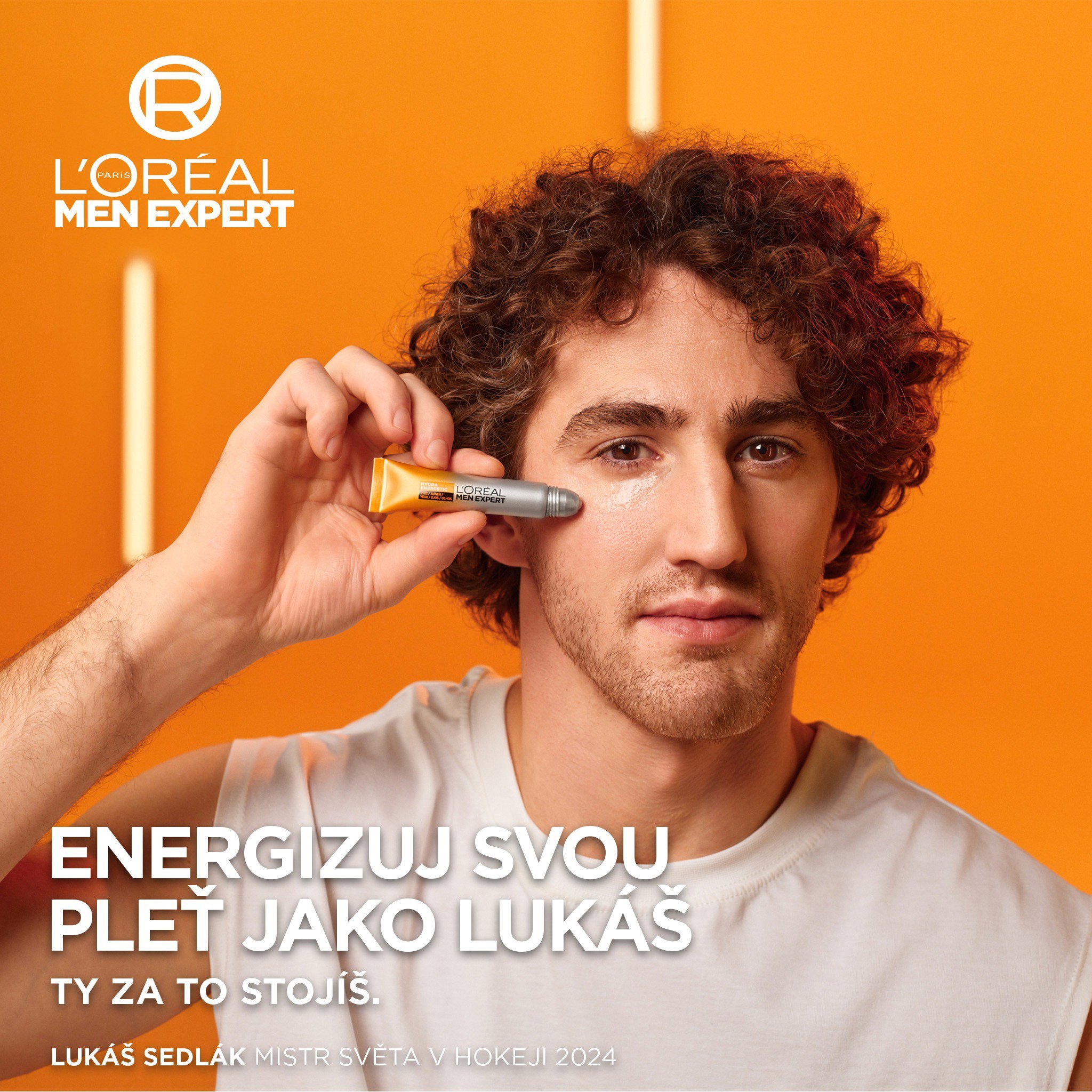 Pánský pleťový krém L'ORÉAL PARIS Men Expert Hydra Energetic roll-on oční krém 10 ml