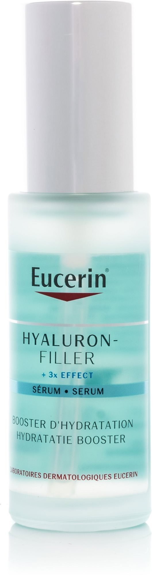 Pleťové sérum EUCERIN Hyaluron-Filler +3x Effect Sérum Booster d'Hydratation Premieres Rides Anti-Âge avec pompe 30 ml