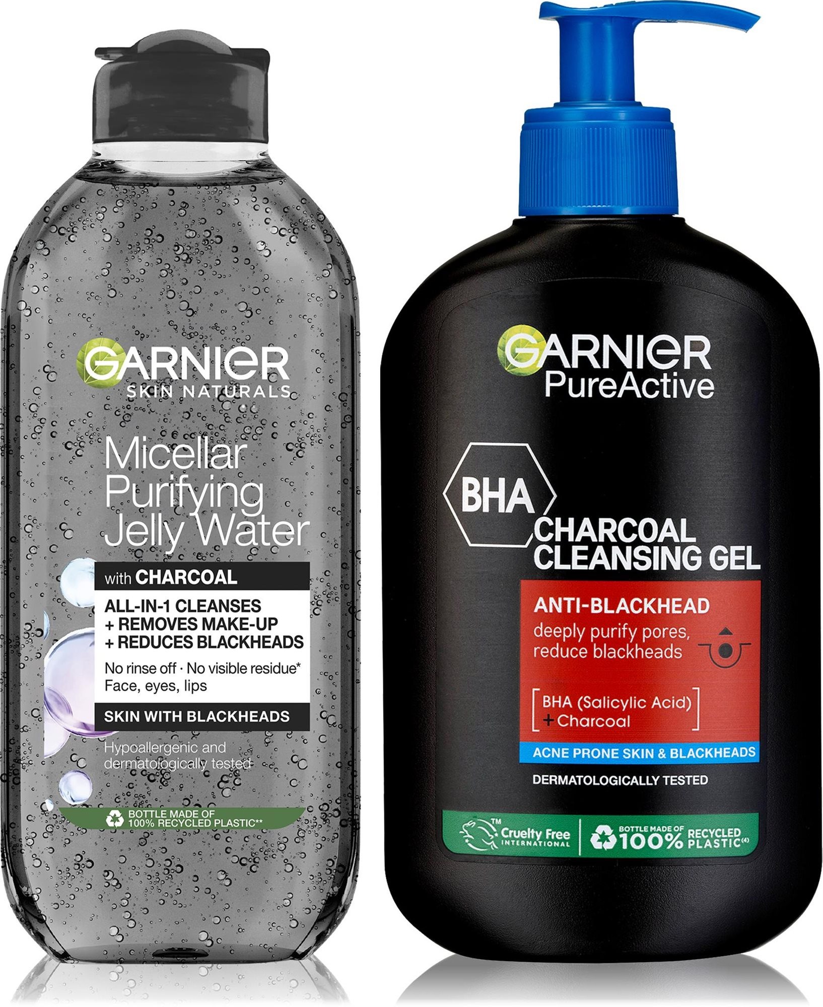 Kosmetická sada GARNIER Skin Naturals Charcoal Set 650 ml