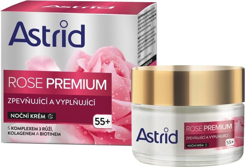 Pleťový krém ASTRID Rose Premium 55+ zpevňující a vyplňující noční krém 50 ml