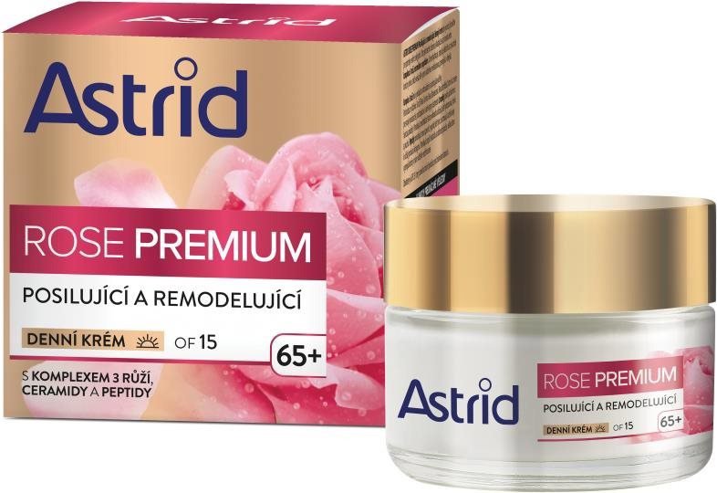 Pleťový krém ASTRID Rose Premium 65+ posilující a remodelující denní krém OF15 50 ml