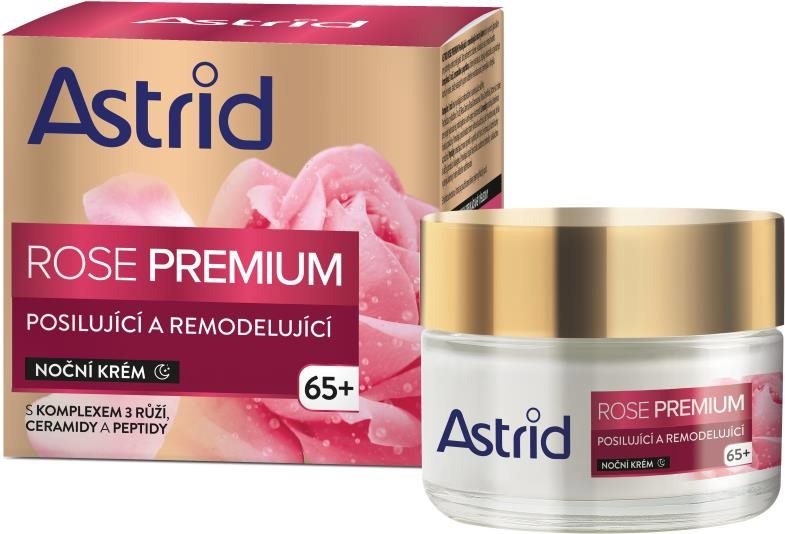 Pleťový krém ASTRID Rose Premium 65+ posilující a remodelující noční krém 50 ml