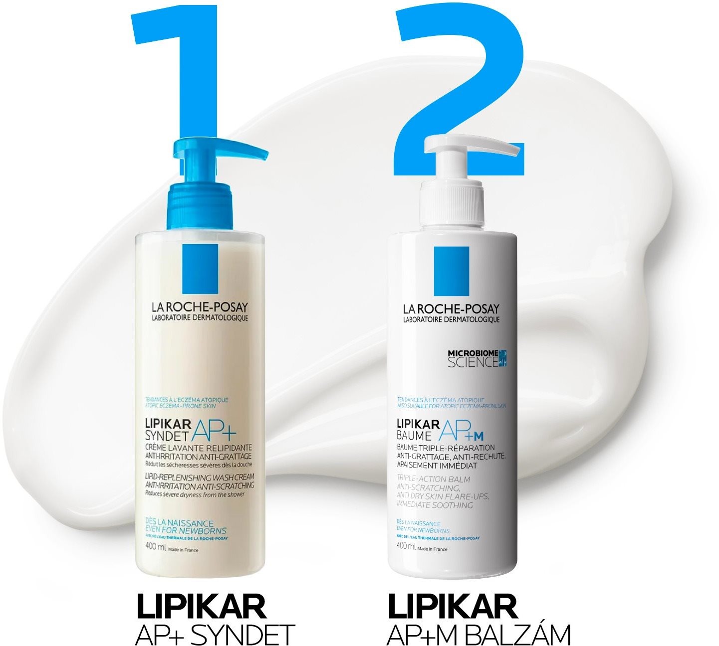 Tělové mléko LA ROCHE-POSAY Lipikar Baume AP+ M 400 ml