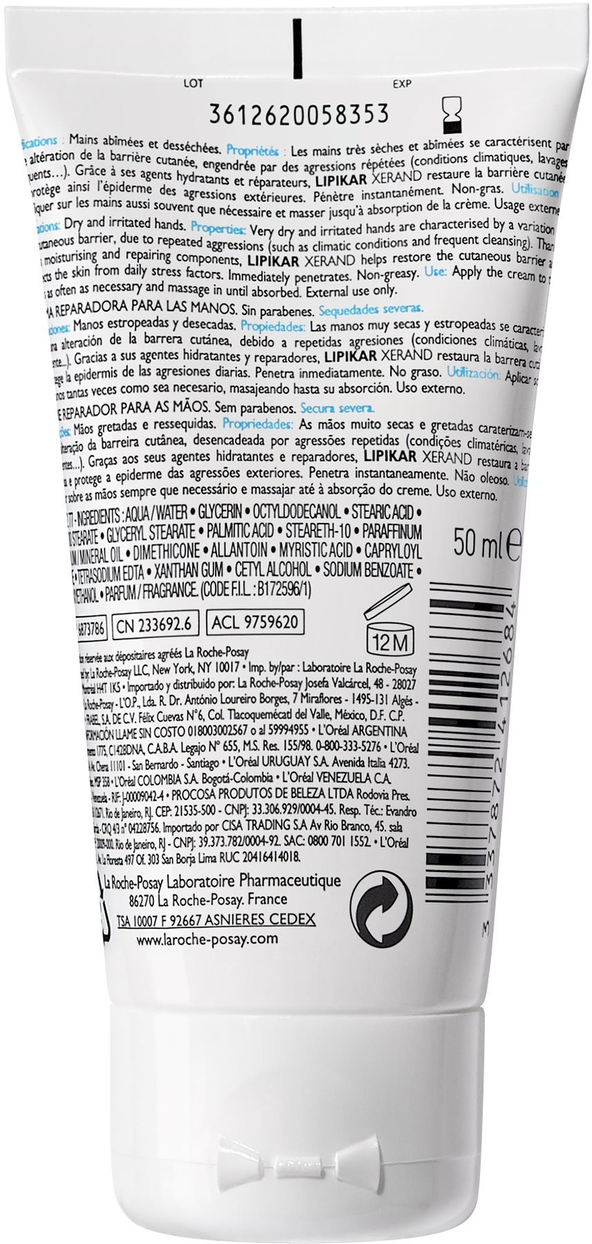 LA ROCHE-POSAY Lipikar Xerand Hand Repair Cream 50 ml