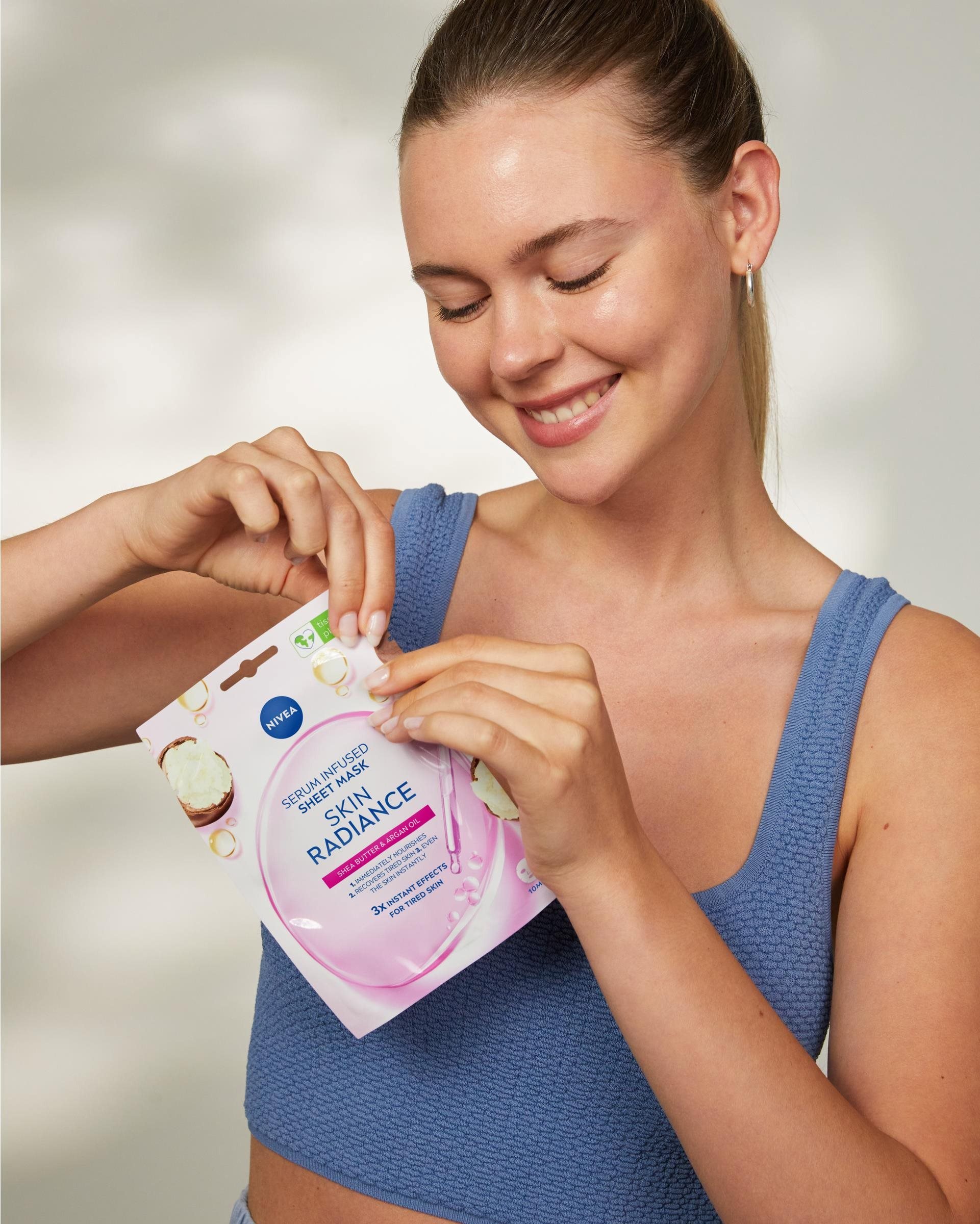 Pleťová maska NIVEA Face Urban Radiance Textile Mask