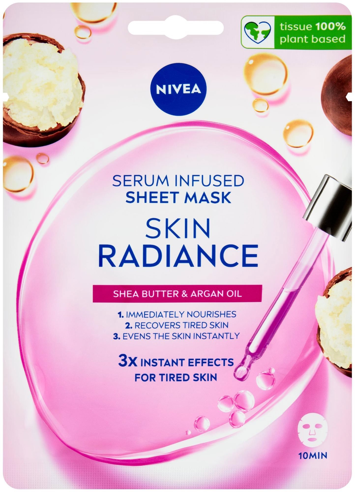 Pleťová maska NIVEA Face Urban Radiance Textile Mask