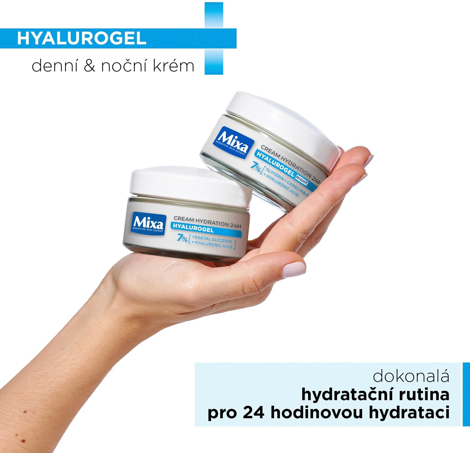 Pleťový krém MIXA Hyalurogel duopack 100 ml