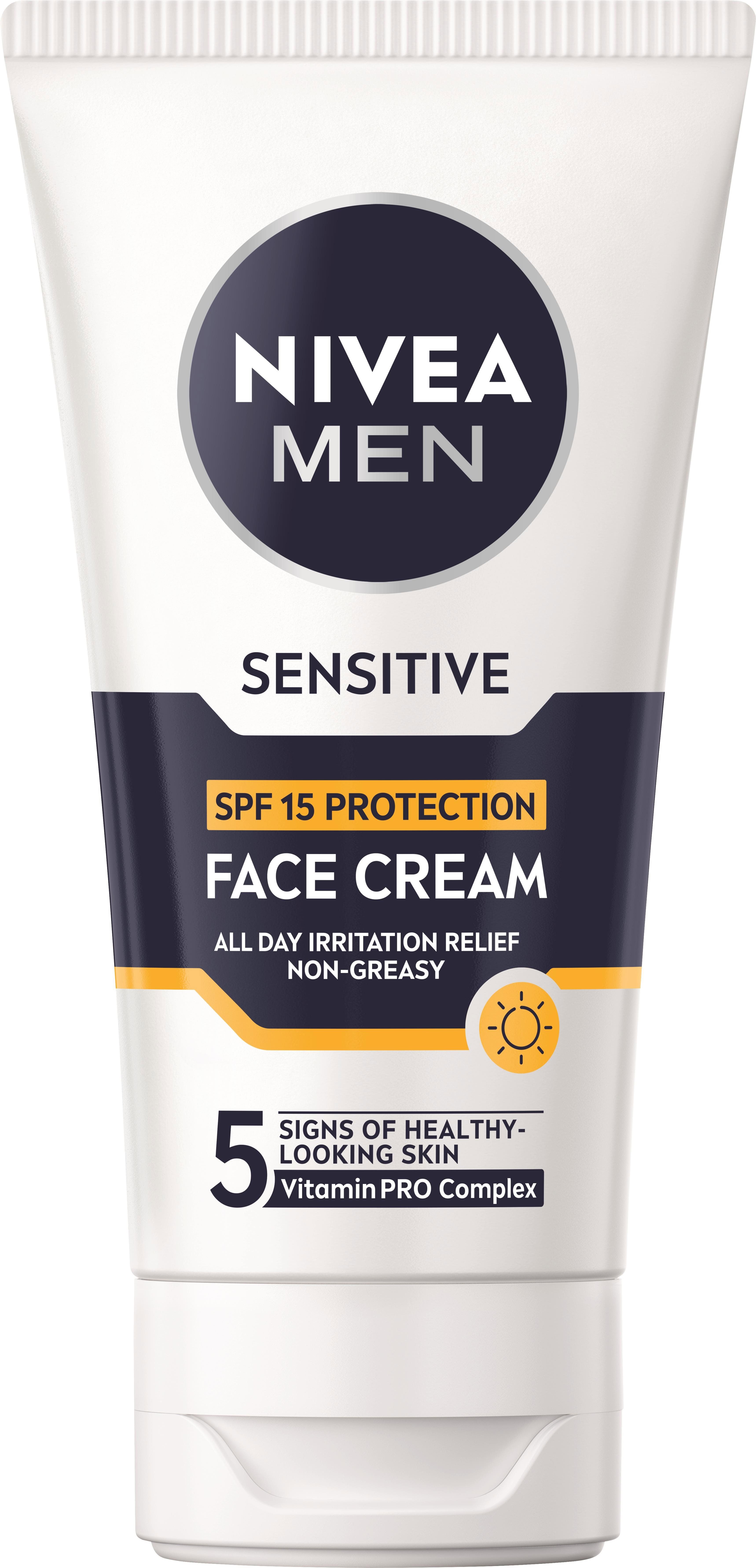 Pleťový krém NIVEA MEN Cream OF15 Sensitive 75 ml