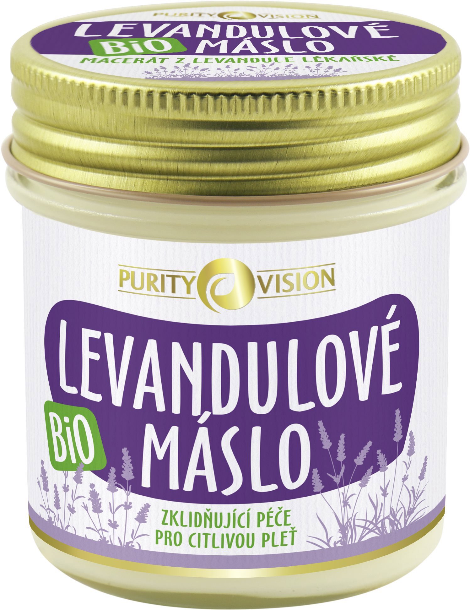 Tělové máslo PURITY VISION Bio Levandulové máslo 120 ml