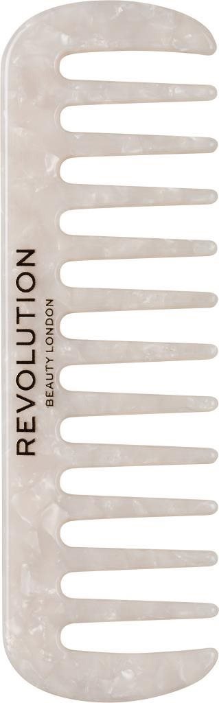 Hřeben REVOLUTION HAIRCARE Natural Curl Wide Tooth Comb White